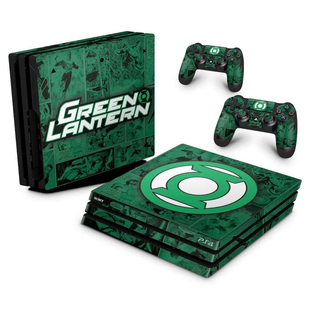 Skin Anti-Rage PS4 Pro - Lanterna Verde Comics