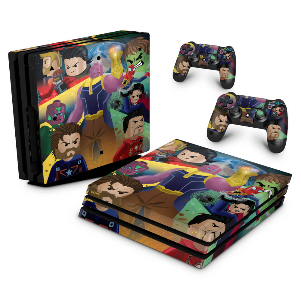 Skin Anti-Rage PS4 Pro - Lego Avengers Vingadores