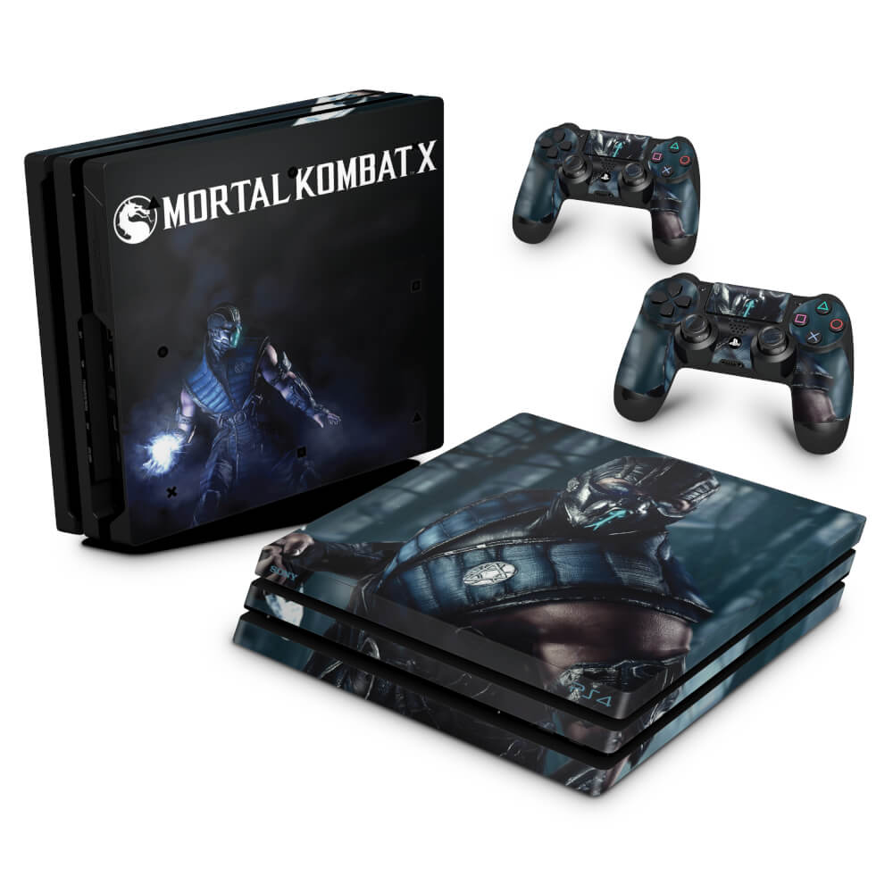 Skin Anti-Rage PS4 Pro - Mortal Kombat X - Sub Zero