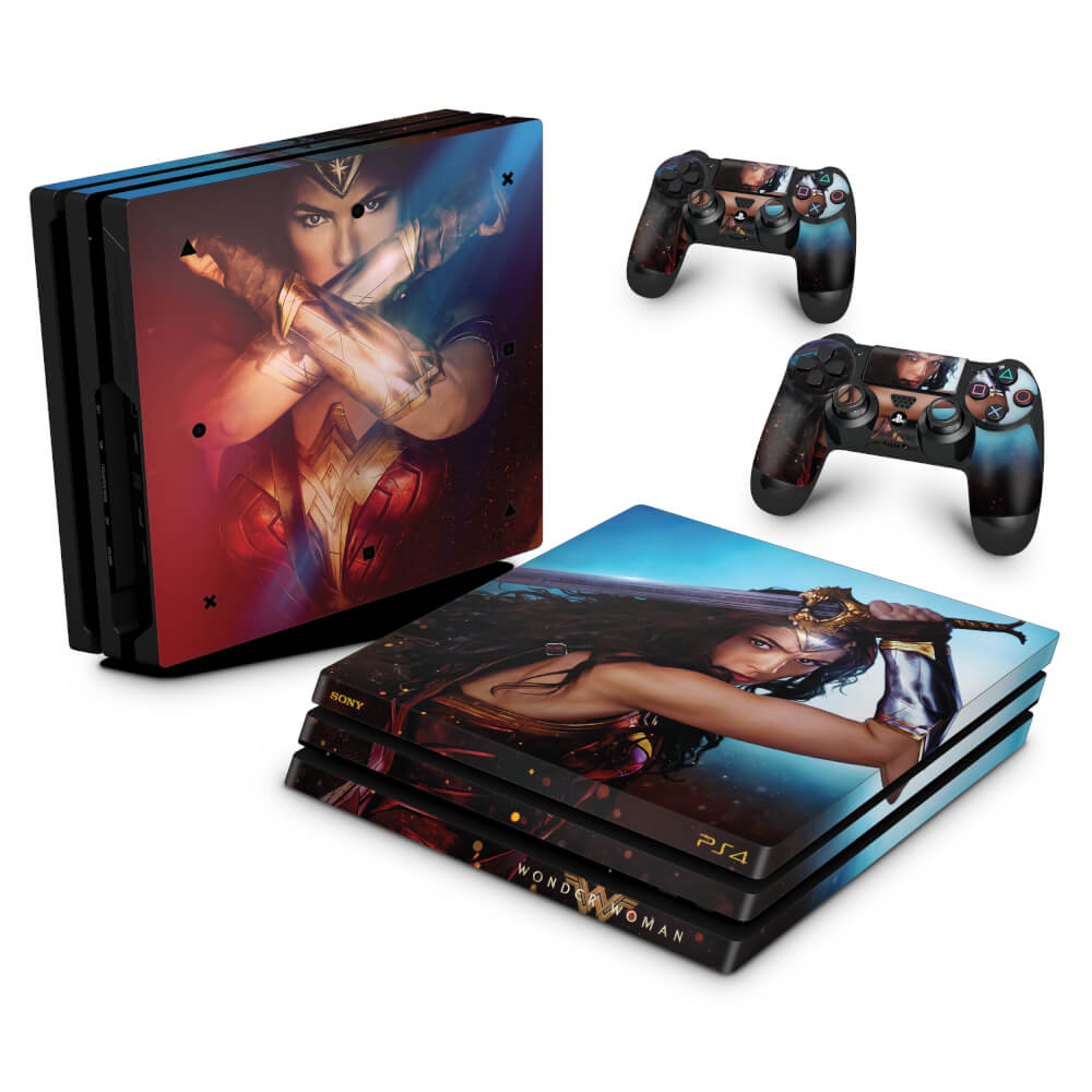 Skin Anti-Rage PS4 Pro - Mulher Maravilha