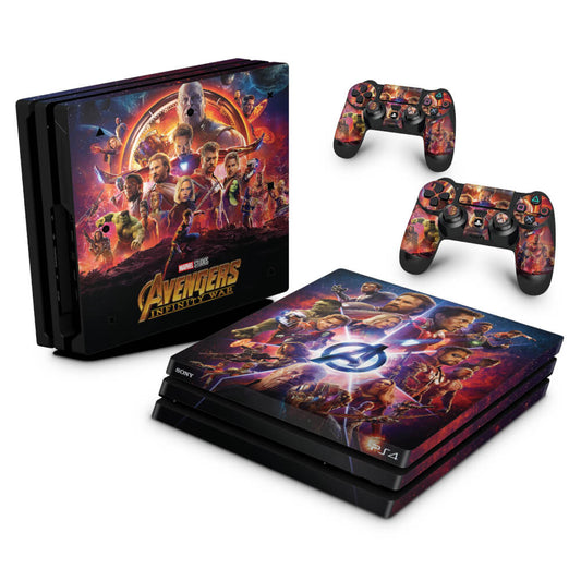 PS4 Pro Skin Anti-Rage - Os Vingadores: Guerra Infinita