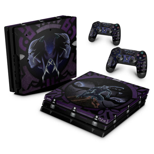 Skin Anti-Rage PS4 Pro - Pantera Negra