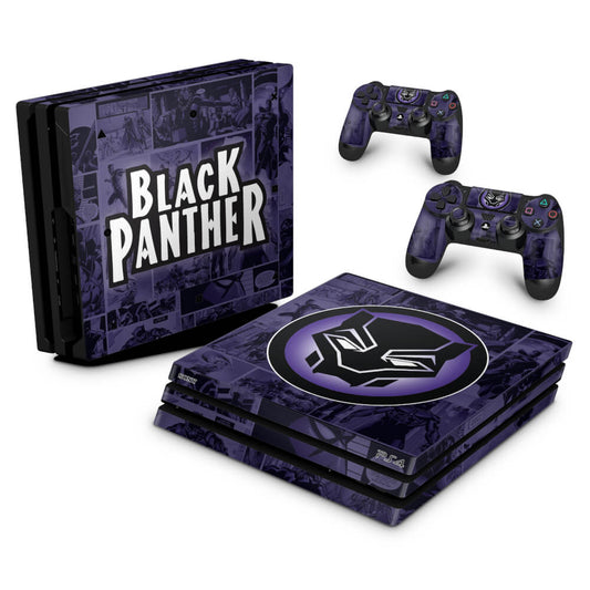 PS4 Pro Skin Anti-Rage - Pantera Negra Comics