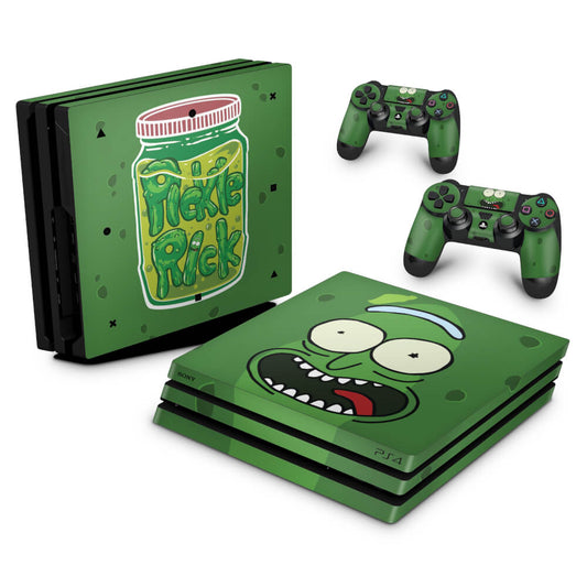 PS4 Pro Skin Anti-Rage - Pickle Rick and Morty