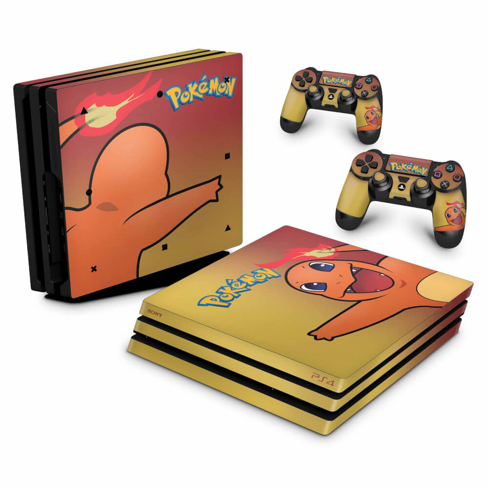 Skin Anti-Rage PS4 Pro - Pokemon Charmander