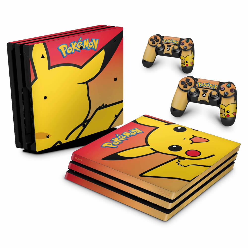 Skin Anti-Rage PS4 Pro - Pokemon Pikachu