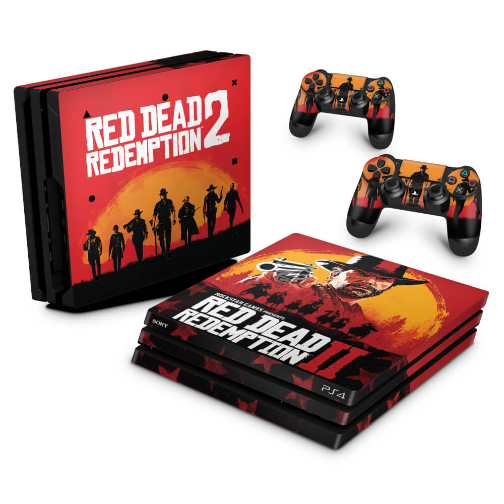 Skin Anti-Rage PS4 Pro - Red Dead Redemption 2