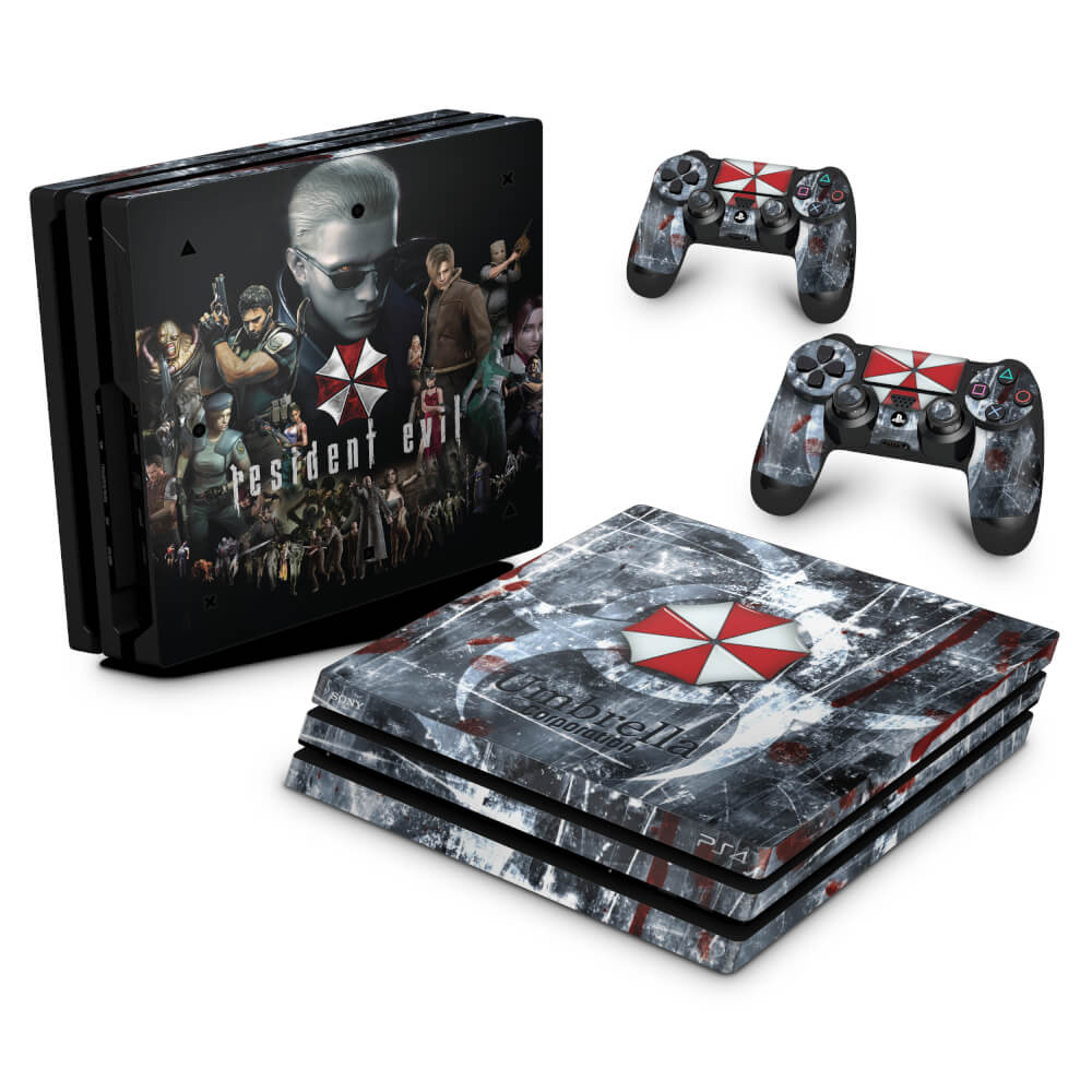Skin Anti-Rage PS4 Pro - Resident Evil Umbrella