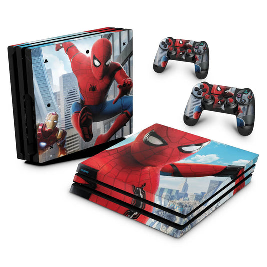Skin Anti-Rage PS4 Pro - Spiderman - Homem Aranha Homecoming