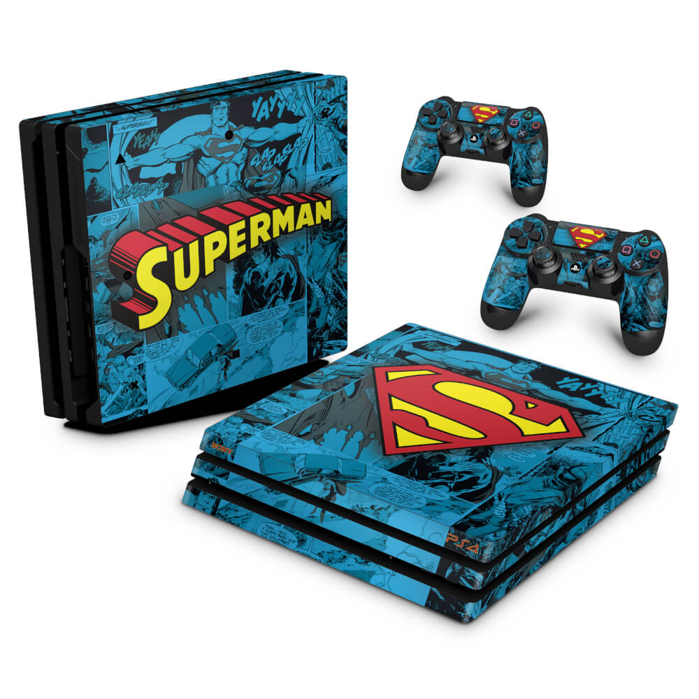 Skin Anti-Rage PS4 Pro - Super Homem Superman Comics