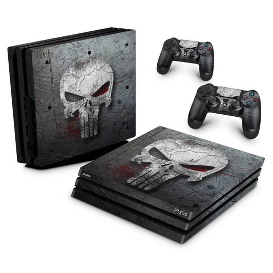 Skin Anti-Rage PS4 Pro - The Punisher Justiceiro #b