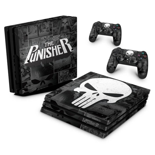 PS4 Pro Skin Anti-Rage - The Punisher Justiceiro Comics