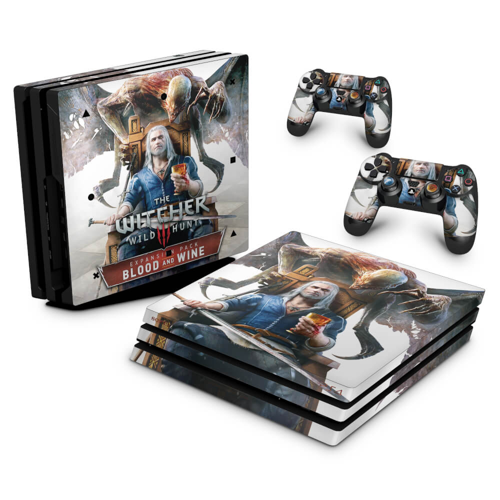 Skin Anti-Rage PS4 Pro - The Witcher 3: Wild Hunt - Blood and Wine