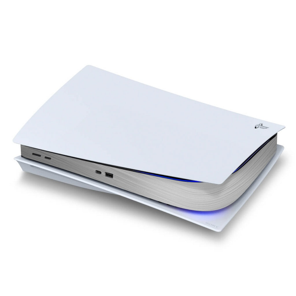 PS5 Fat Central Skin - Aço Escovado Cinza