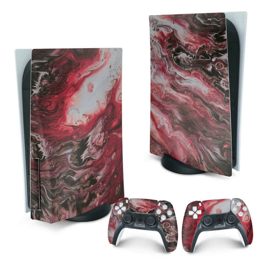 PS5 Fat Skin Anti-Rage Vertical - Abstrato #104