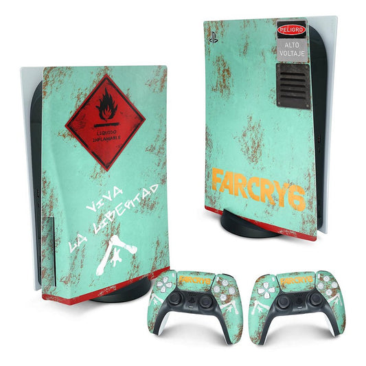 PS5 Fat Skin Anti-Rage Vertical - Far Cry 6