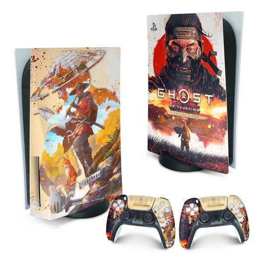 PS5 Fat Skin Anti-Rage Vertical - Ghost Of Tsushima Director's Cut
