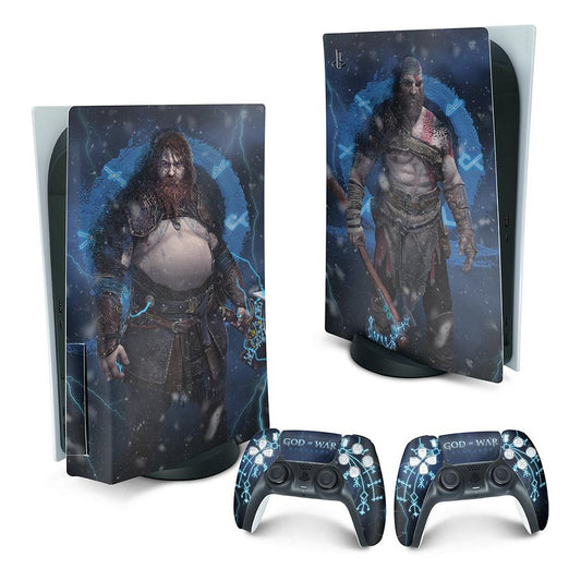 PS5 Fat Skin Anti-Rage Vertical - God of War Ragnarok B