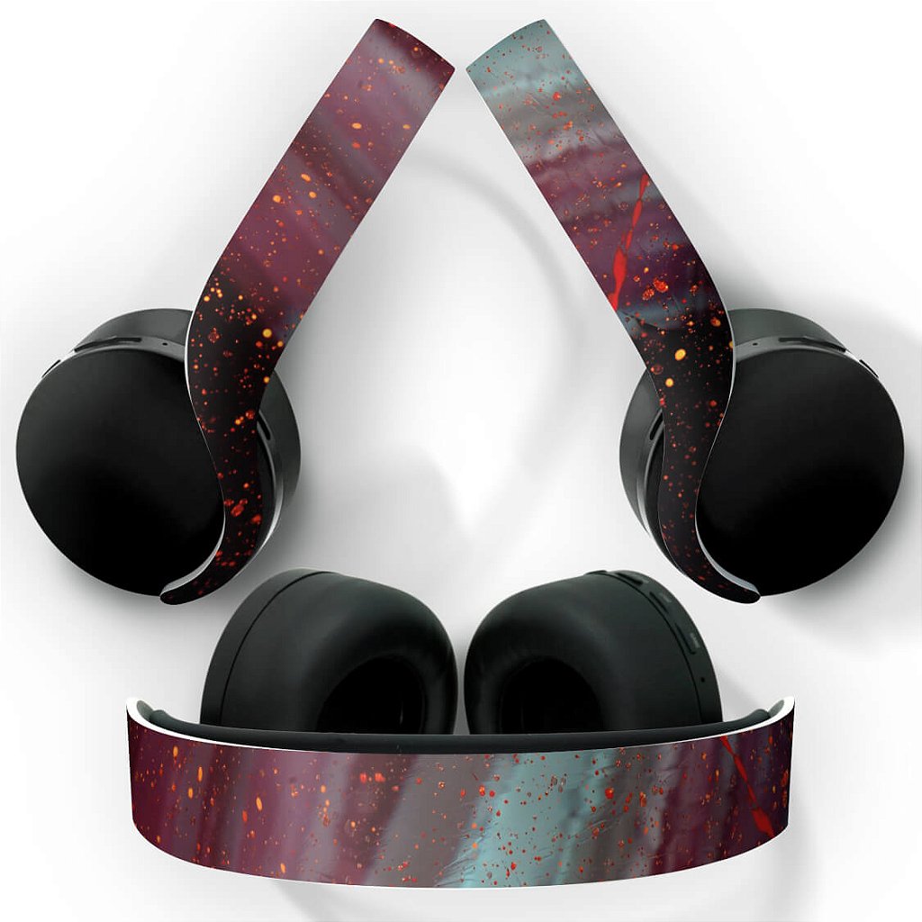 PS5 Skin Anti-Rage Headset Pulse 3D - Abstrato #100