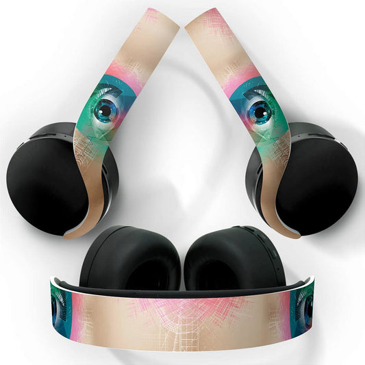 PS5 Skin Anti-Rage Headset Pulse 3D - Abstrato #89