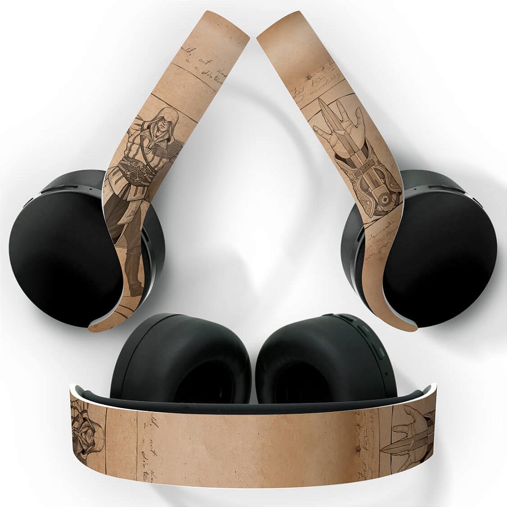 PS5 Skin Anti-Rage Headset Pulse 3D - Assassin’S Creed Vitruviano