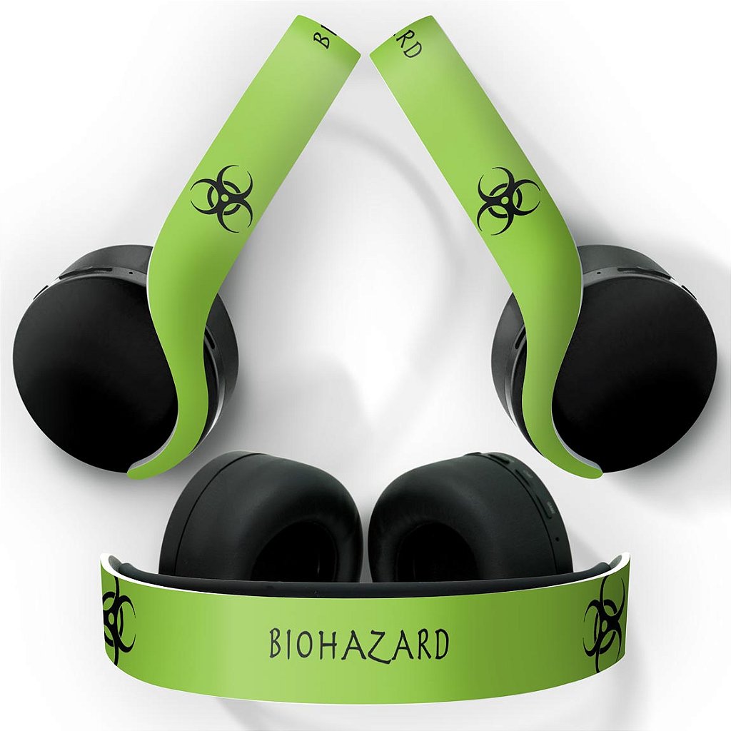 PS5 Skin Anti-Rage Headset Pulse 3D - Biohazard Radioativo
