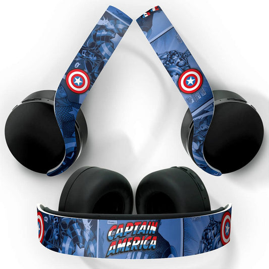PS5 Skin Anti-Rage Headset Pulse 3D - Capitão América Comics