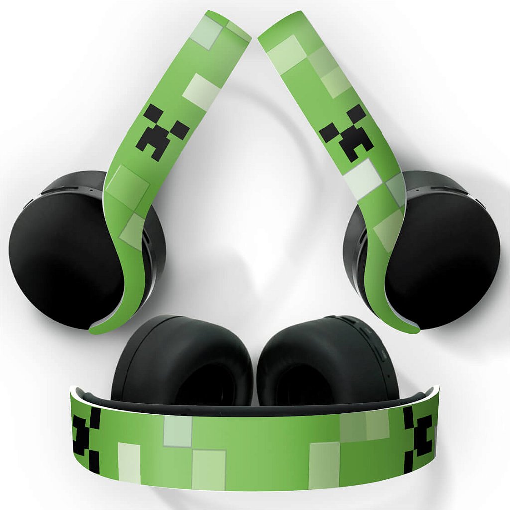 PS5 Skin Anti-Rage Headset Pulse 3D - Creeper Minecraft