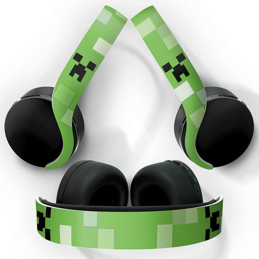 PS5 Skin Anti-Rage Headset Pulse 3D - Creeper Minecraft