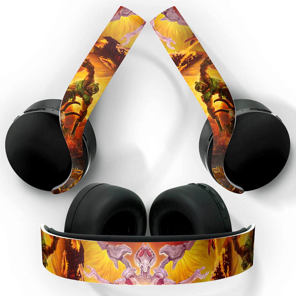 Skin Anti-Rage PS5 Headset Pulse 3D - Doom Eternal