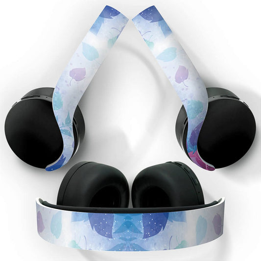 PS5 Skin Anti-Rage Headset Pulse 3D - Folhas Lilás
