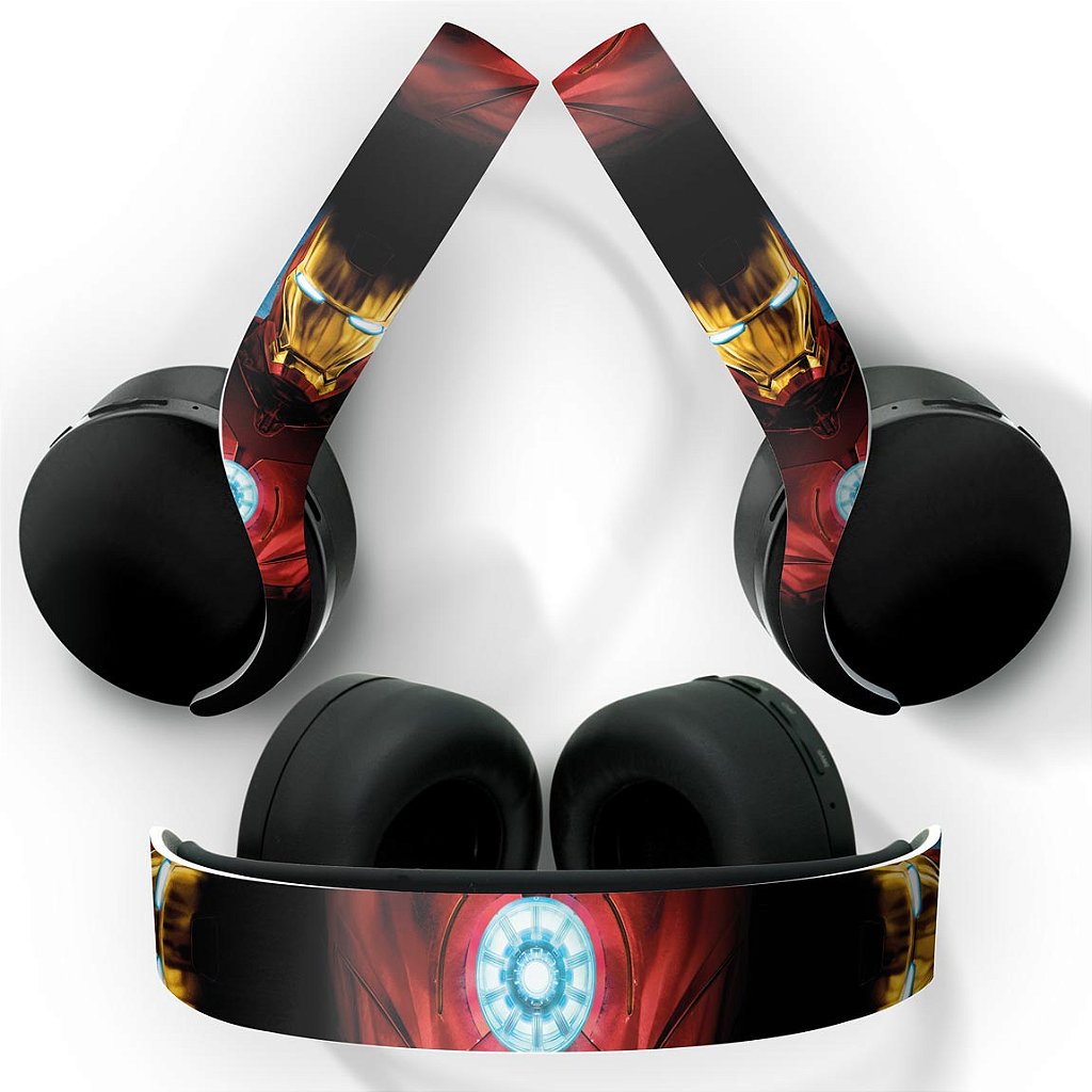 Skin Anti-Rage PS5 Headset Pulse 3D - Iron Man Homem De Ferro