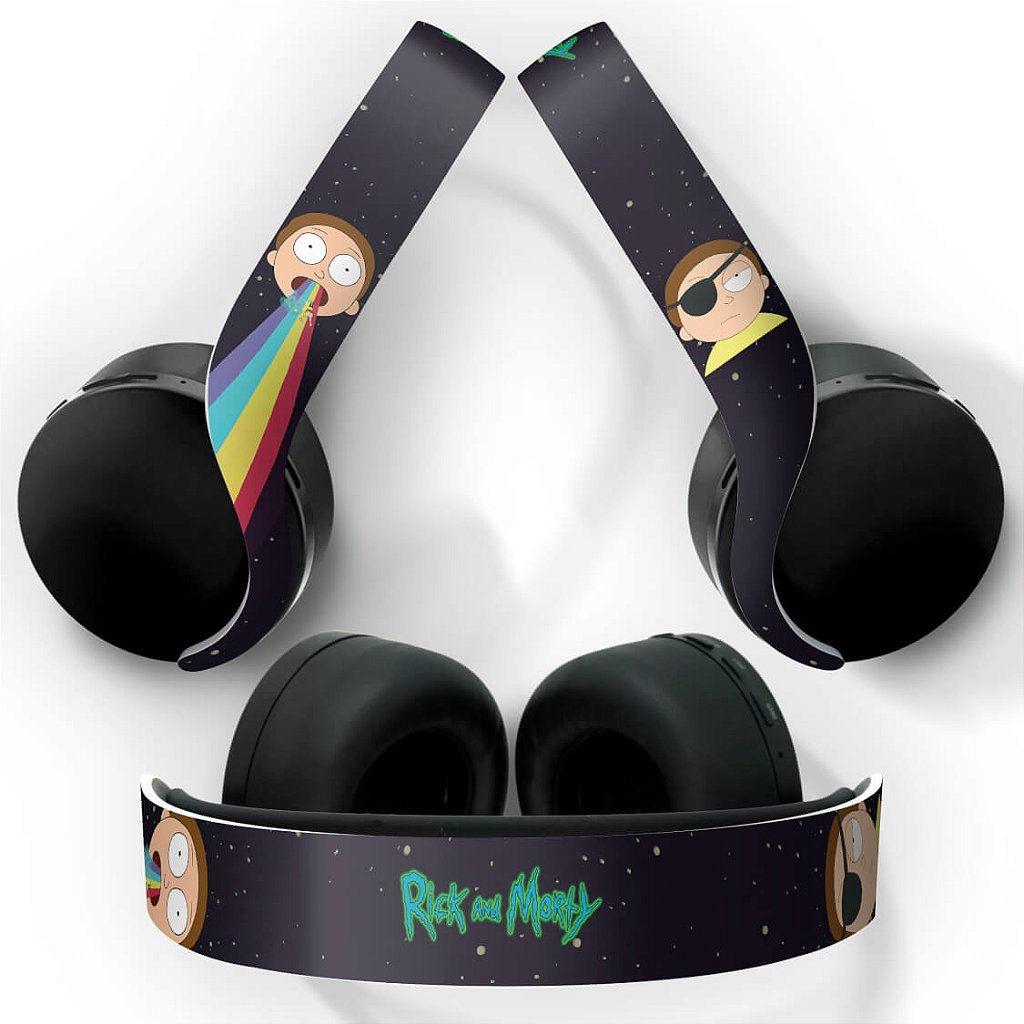 PS5 Skin Anti-Rage Headset Pulse 3D - Morty Rick And Morty