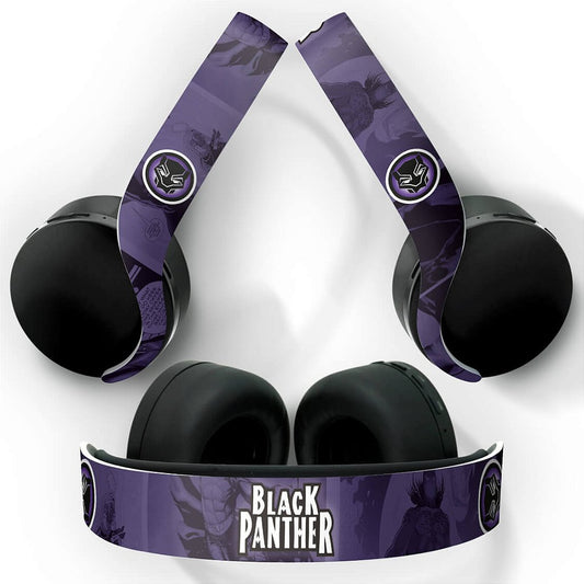 PS5 Skin Anti-Rage Headset Pulse 3D - Pantera Negra Comics