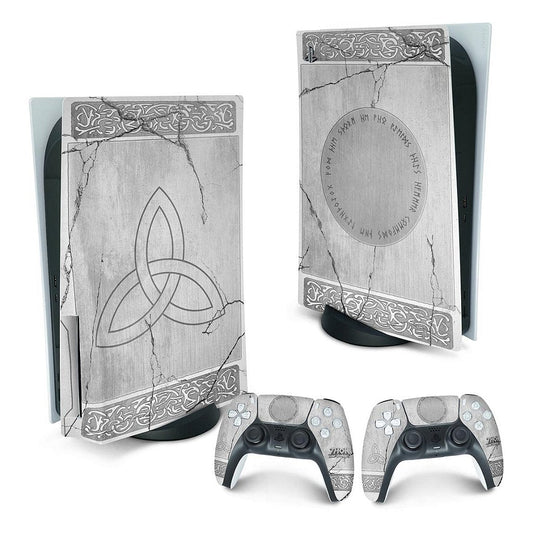 PS5 Fat Skin Anti-Rage Vertical - Mjolnir Thor Amor e Trovão