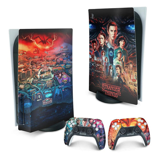 PS5 Fat Skin Anti-Rage Vertical - Stranger Things