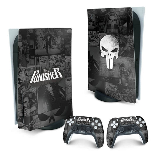 PS5 Fat Skin Anti-Rage Vertical - The Punisher Justiceiro Comics