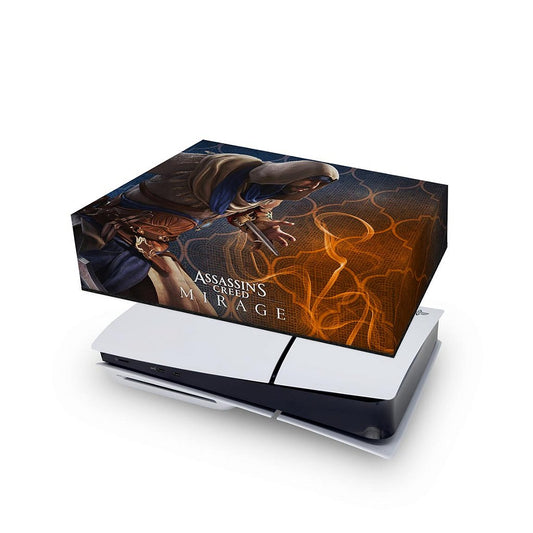 PS5 Slim Capa Anti Poeira Horizontal - Assassin's Creed Mirage