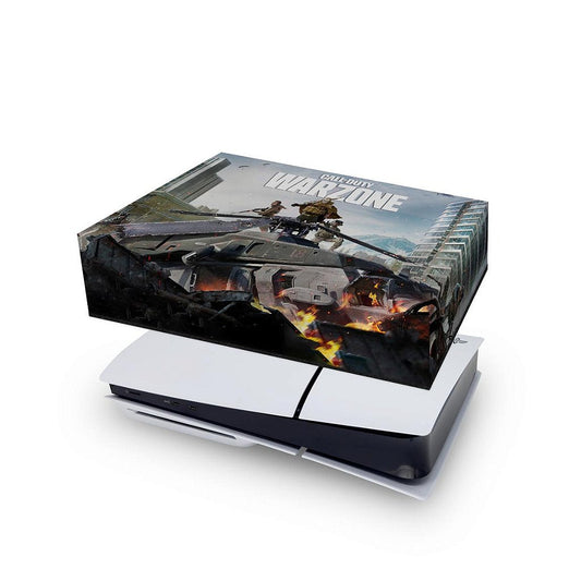 PS5 Slim Capa Anti Poeira Horizontal - Call of Duty Warzone
