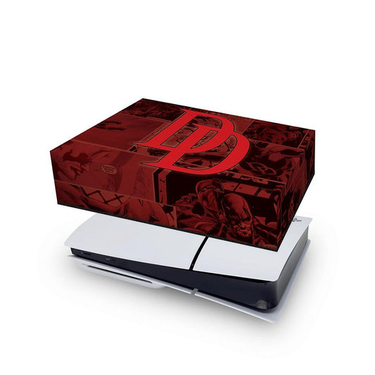PS5 Slim Capa Anti Poeira Horizontal - Daredevil Demolidor Comics