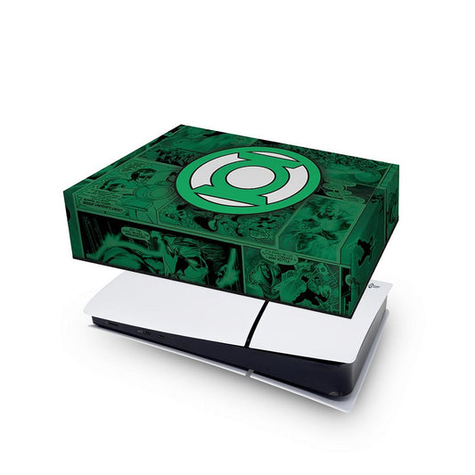 PS5 Slim Capa Anti Poeira Horizontal - Lanterna Verde Comics