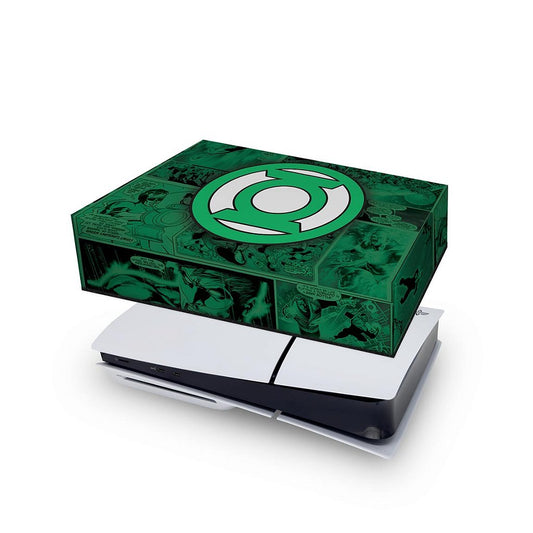 PS5 Slim Capa Anti Poeira Horizontal - Lanterna Verde Comics