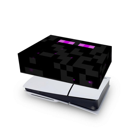 PS5 Slim Capa Anti Poeira Horizontal - Minecraft Enderman