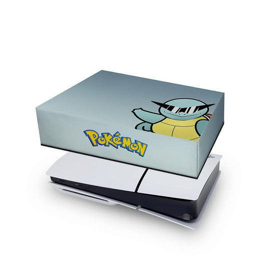 PS5 Slim Capa Anti Poeira Horizontal - Pokemon Squirtle