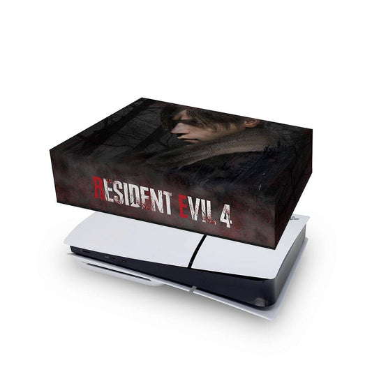 PS5 Slim Capa Anti Poeira Horizontal - Resident Evil 4 Remake