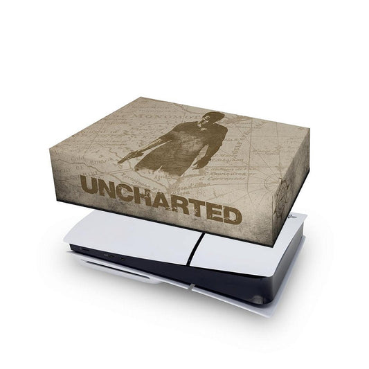 PS5 Slim Capa Anti Poeira Horizontal - Uncharted
