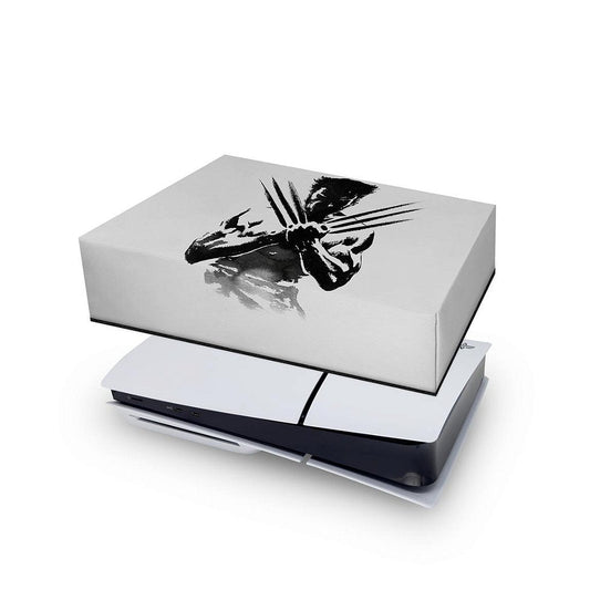 PS5 Slim Capa Anti Poeira Horizontal - Wolverine X-men