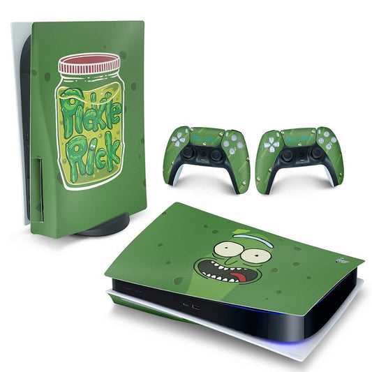 Skin Anti-Rage PS5 Fat Horizontal - Pickle Rick And Morty