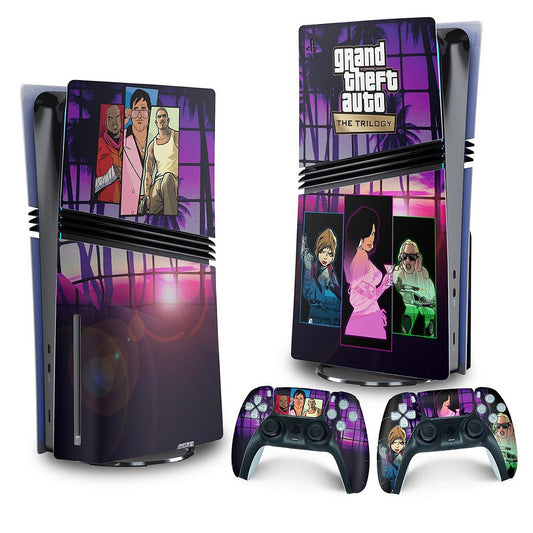 Skin Anti-Rage PS5 Pro Vertical - GTA The Trilogy