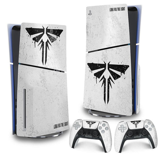 Skin Anti-Rage PS5 Slim Vertical - The Last Of Us Firefly